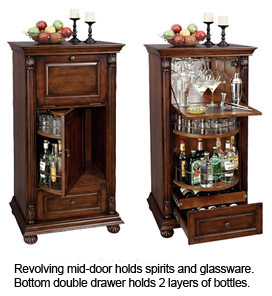 Cognac Hide A Bar Wine Spirits Cabinet